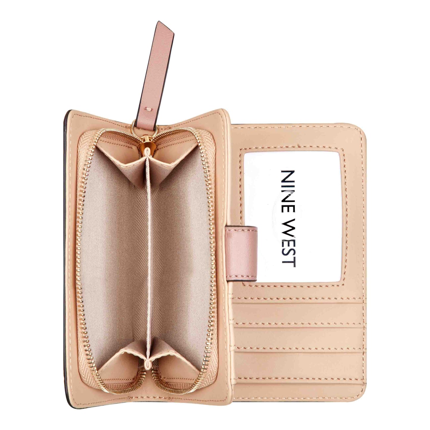 Billetera French Lockup Crema/Nude