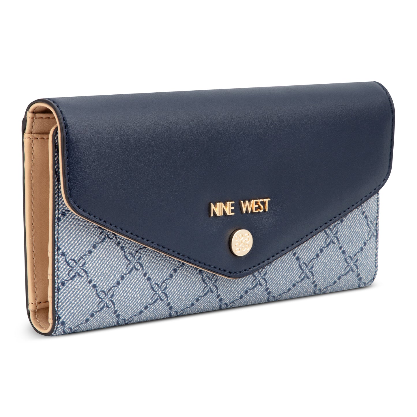 Billetera Check Caireann Navy