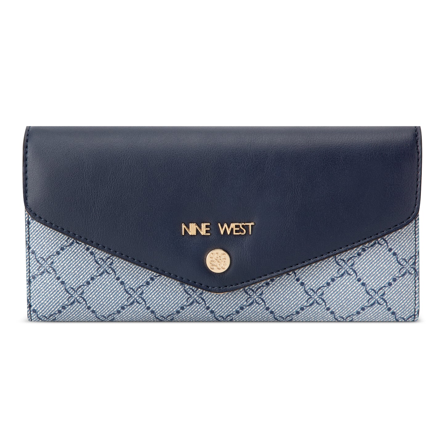 Billetera Check Caireann Navy