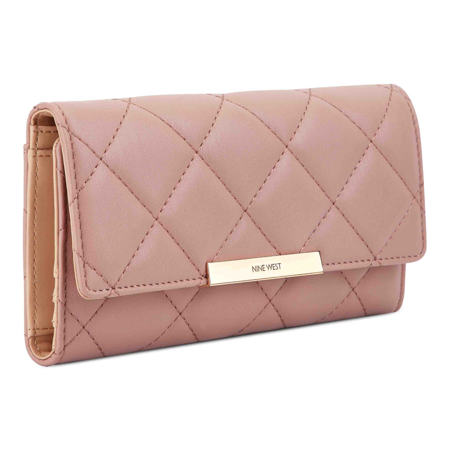 Billetera Check Mirabella Nude
