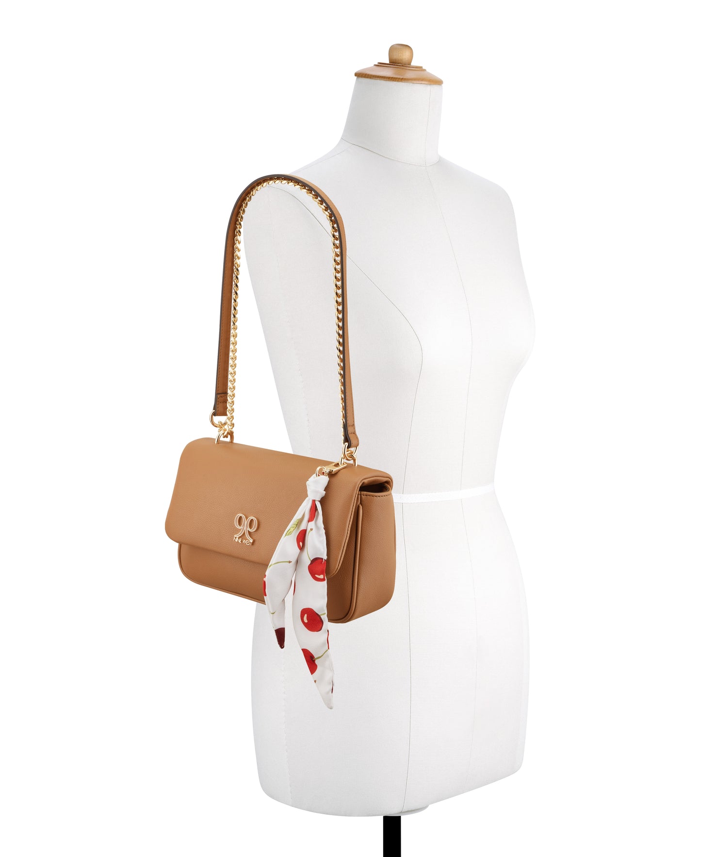 Cartera Nine West Azelie Convertible Flap-Brandy