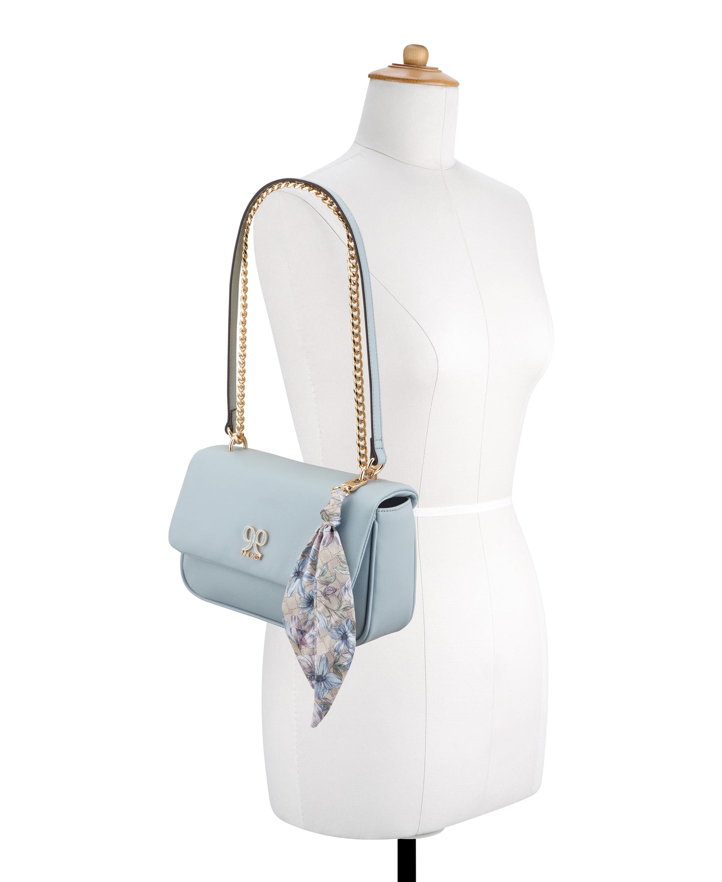 Cartera Nine West Azelie Convertible Flap-Ice Blue