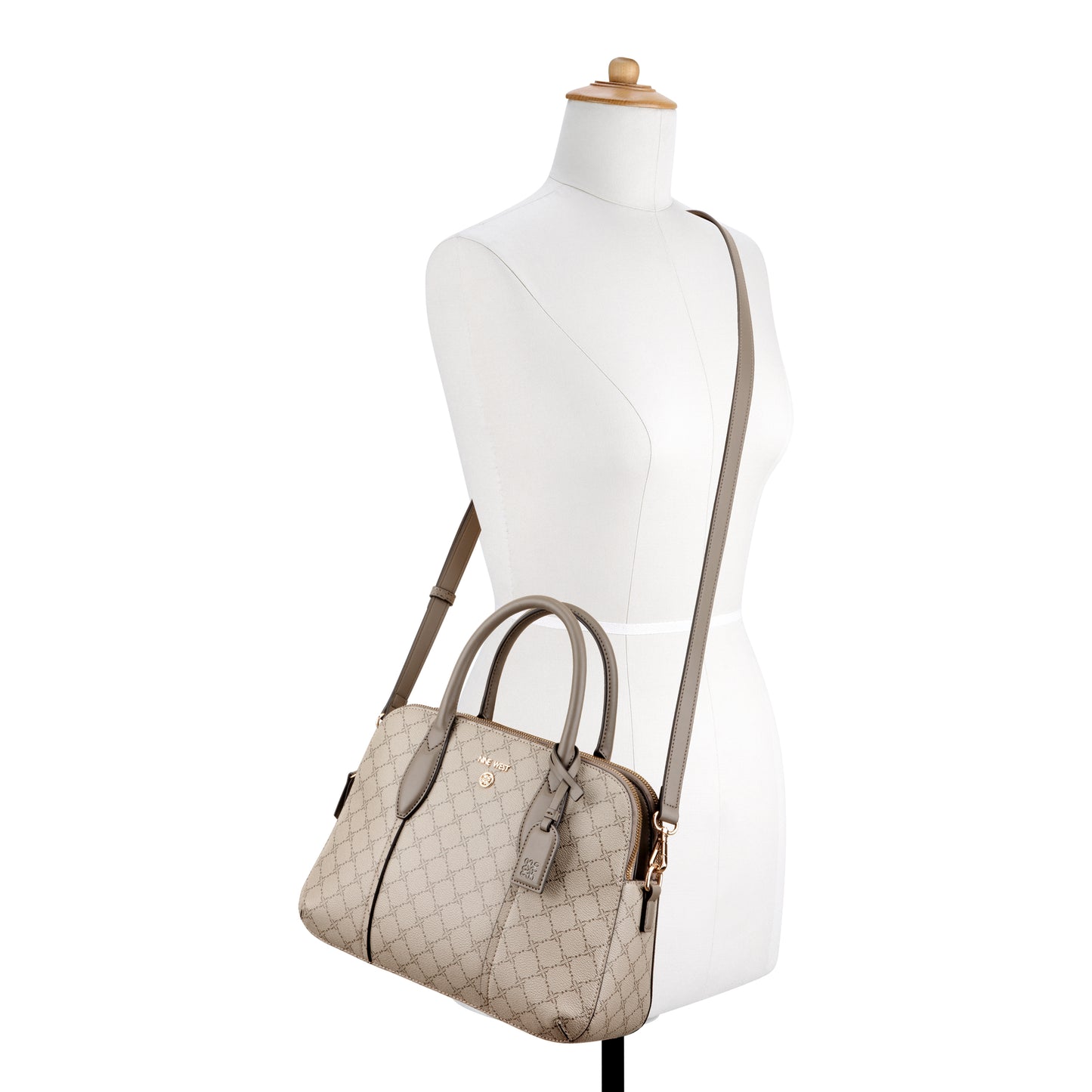 Cartera Satchel Grady Crema