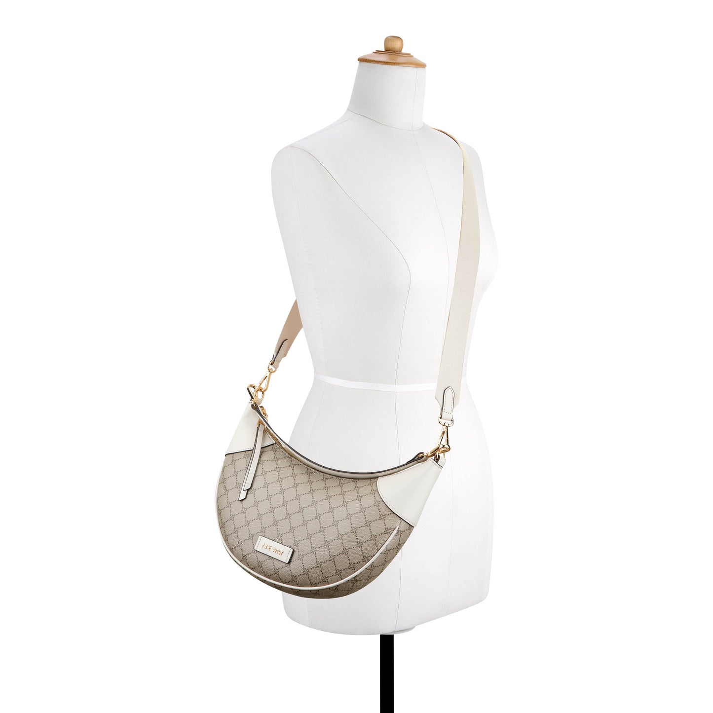Cartera Xbody Byron Crema/Blanco