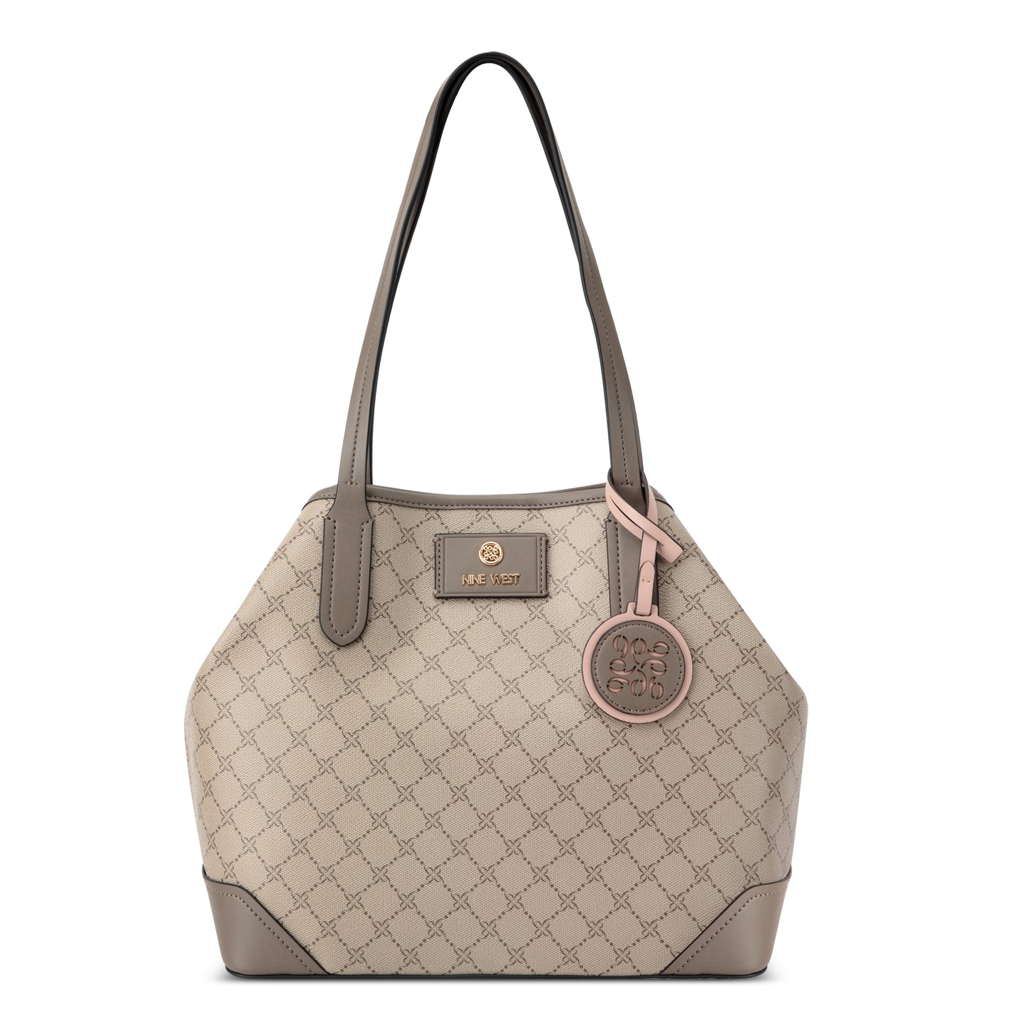 Cartera Tote Piera Crema/Gris