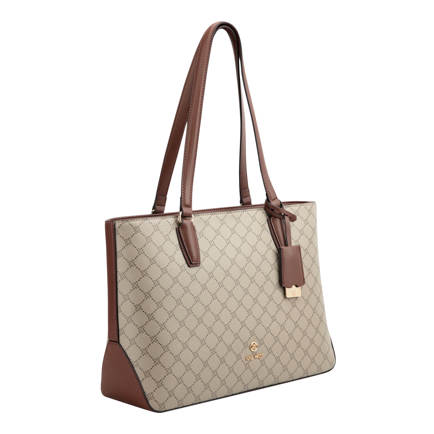 Cartera Tote Lakelyn Crema/Chocolate