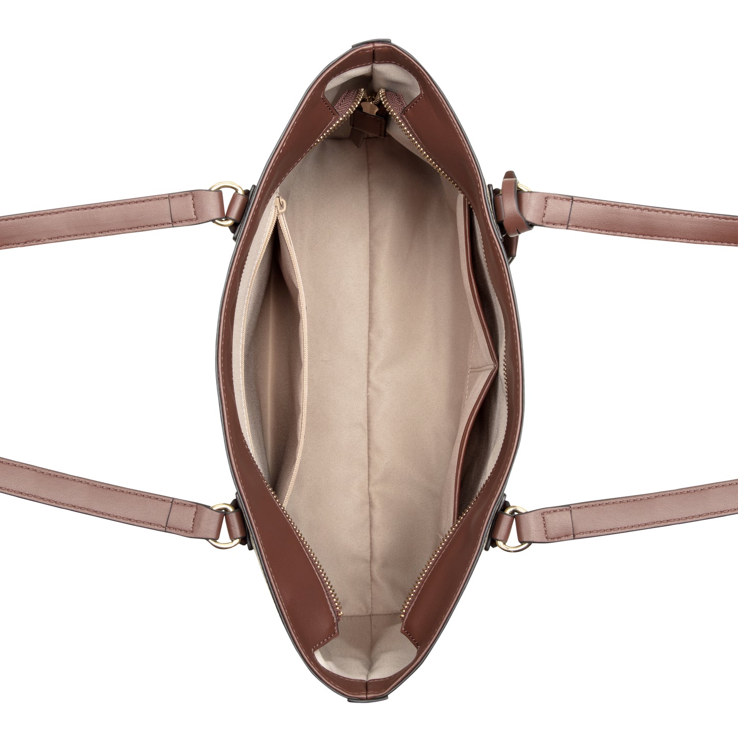 Cartera Tote Lakelyn Crema/Chocolate