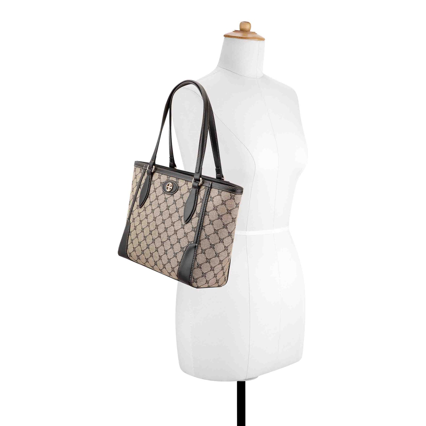 Cartera Tote Innes Nude/Negro