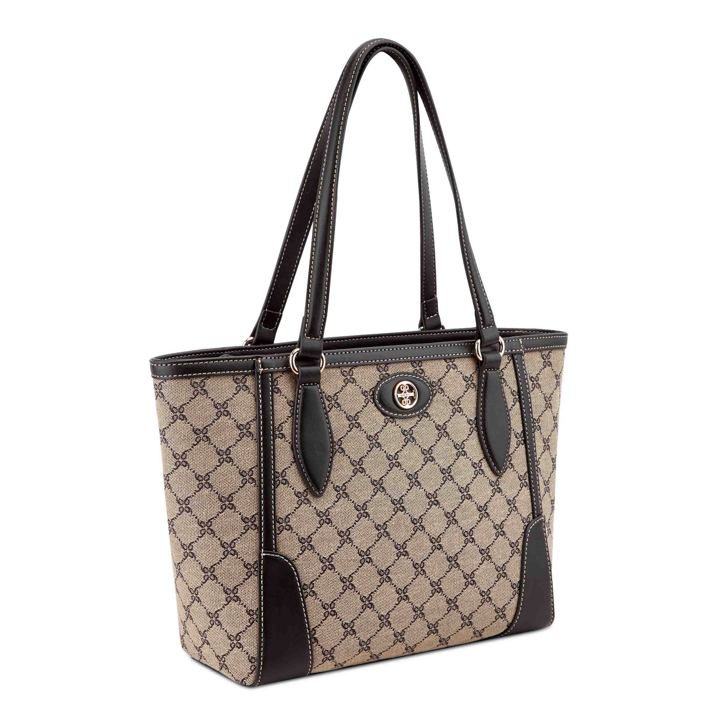 Cartera Tote Innes Nude/Negro