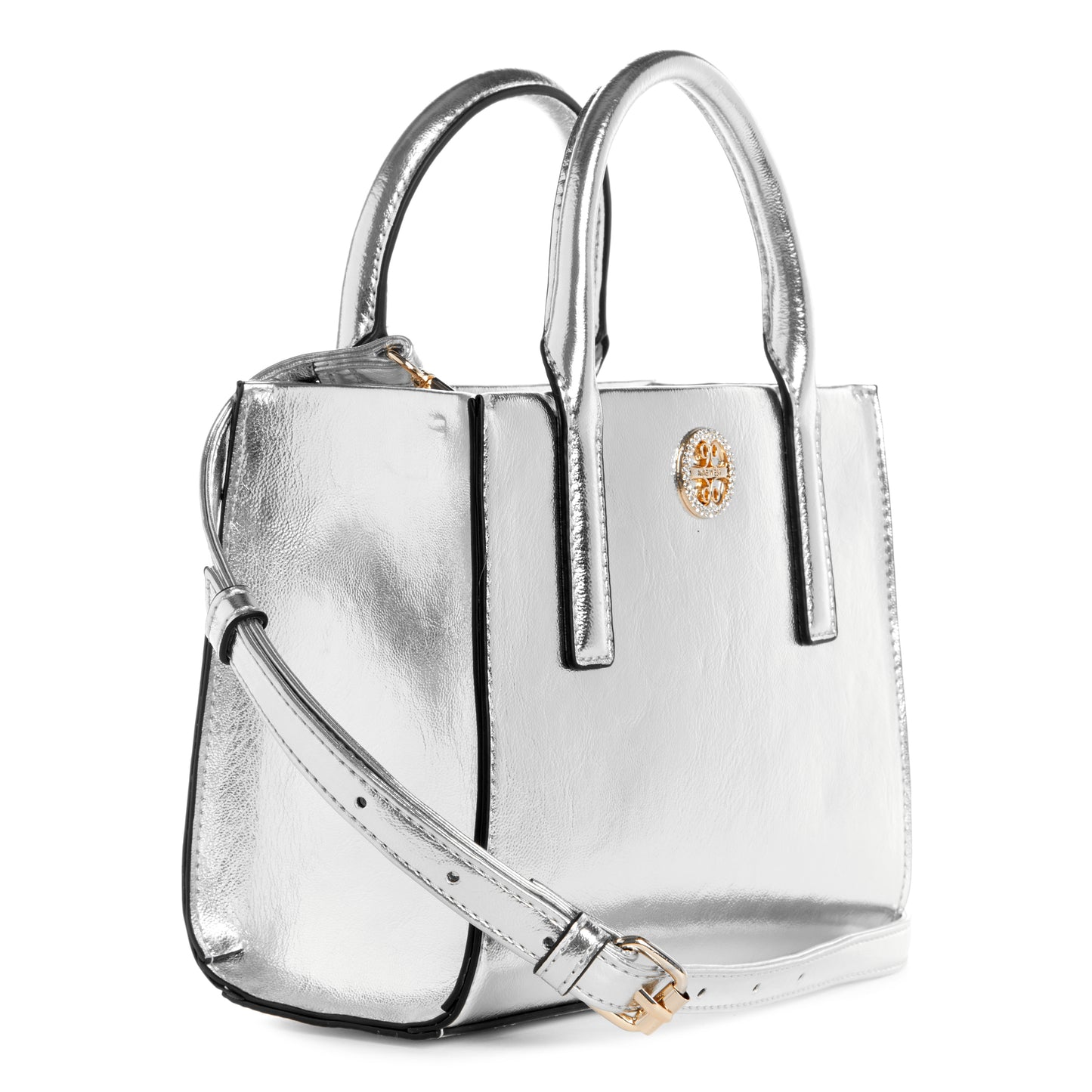 Cartera Tote Crossbody Maylee Plata