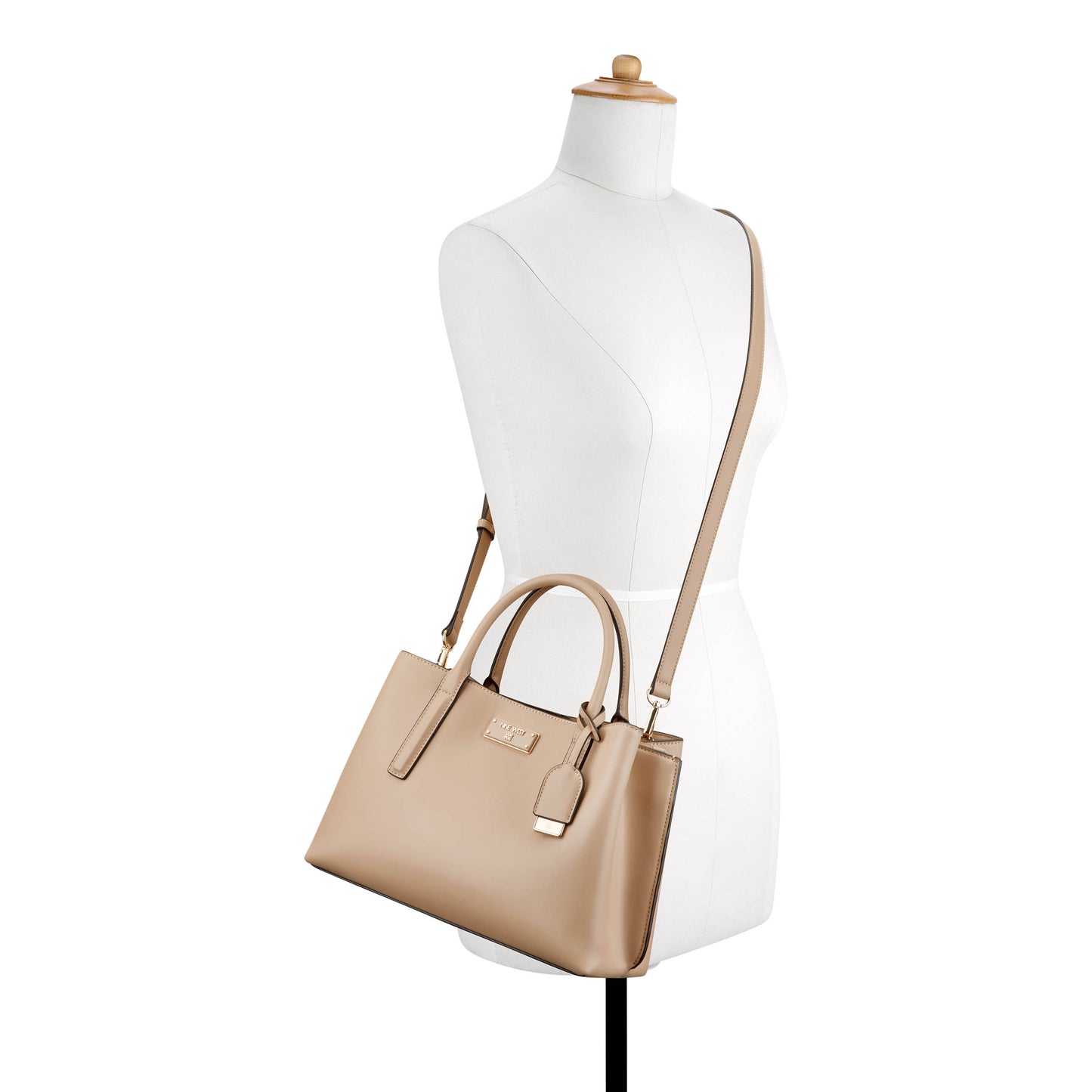 Cartera Satchel Leonel Nude