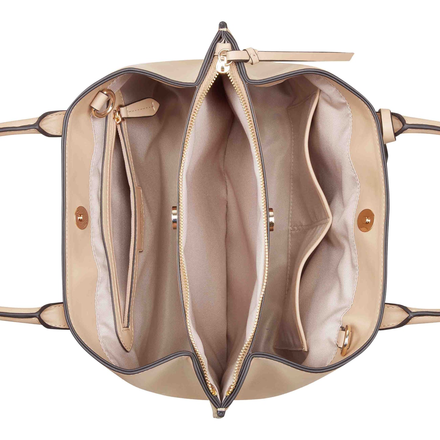 Cartera Satchel Leonel Nude