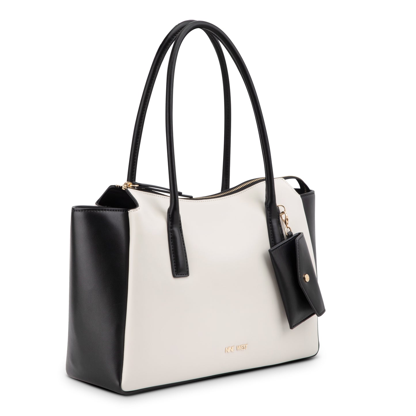 Cartera Carryall Becher Blanco/Negro