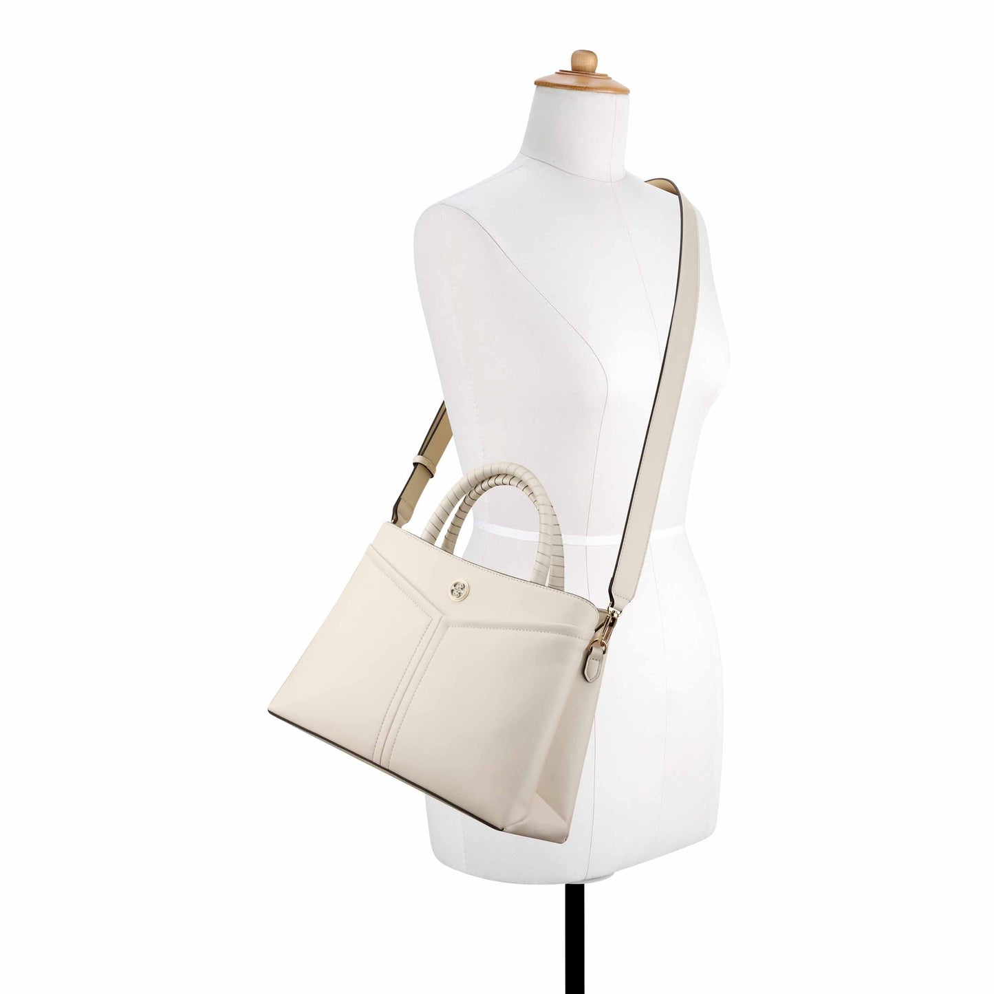 Cartera Satchel Erina Blanco