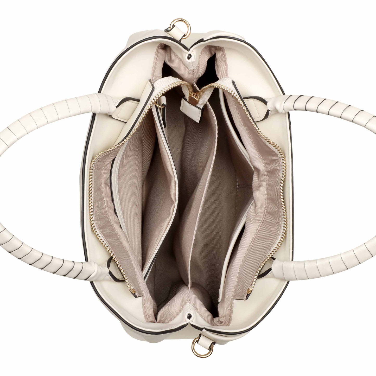 Cartera Satchel Erina Blanco