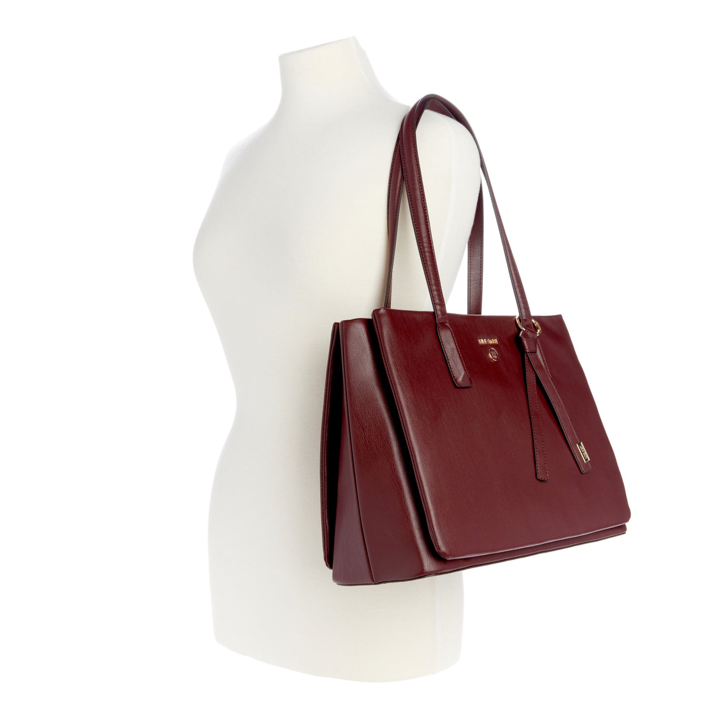 Cartera Multi Comp Eliena Rojo Vino