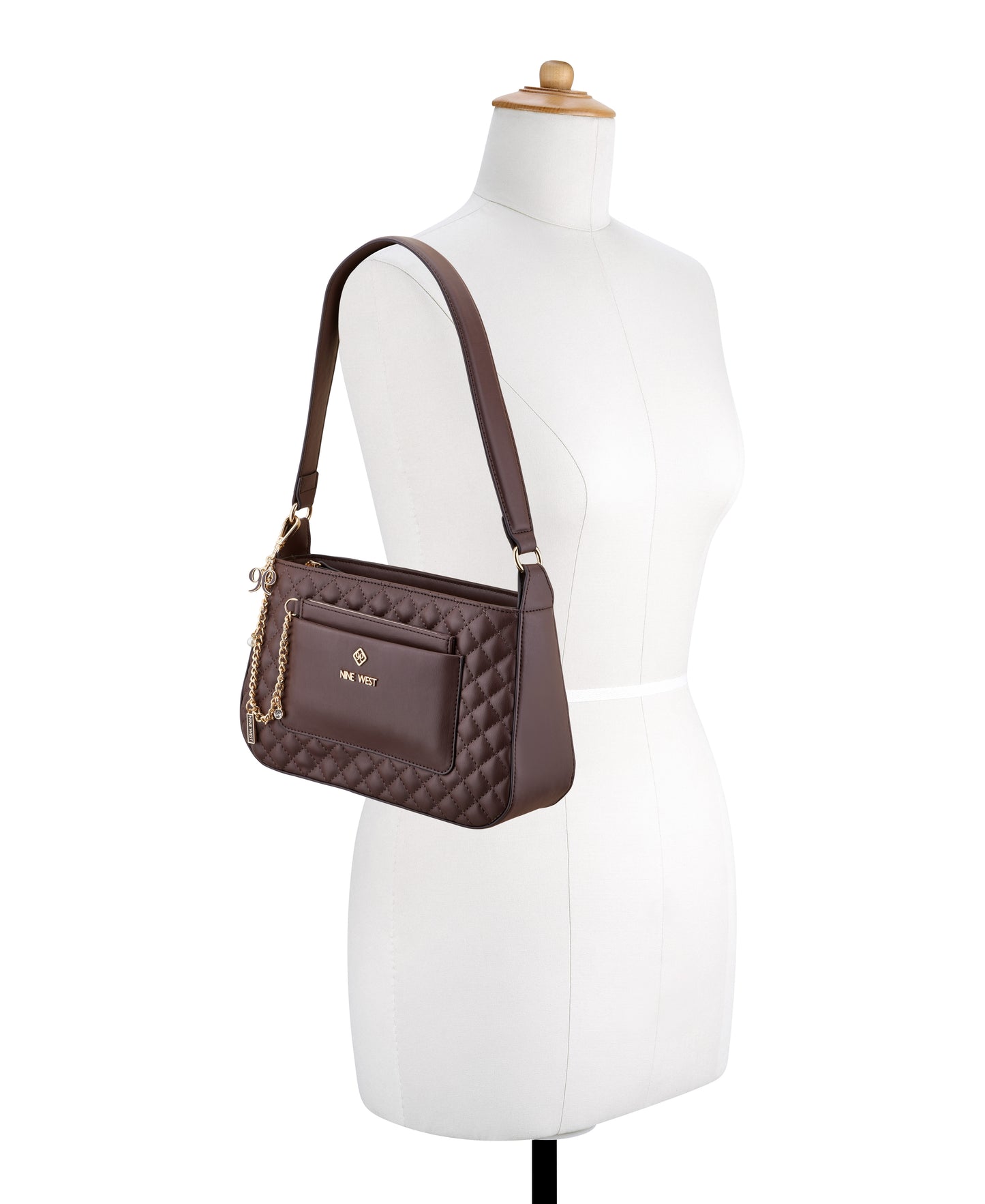 Cartera Nine West Isley Mini 2-In-1 Shoulder Bag-Raisin