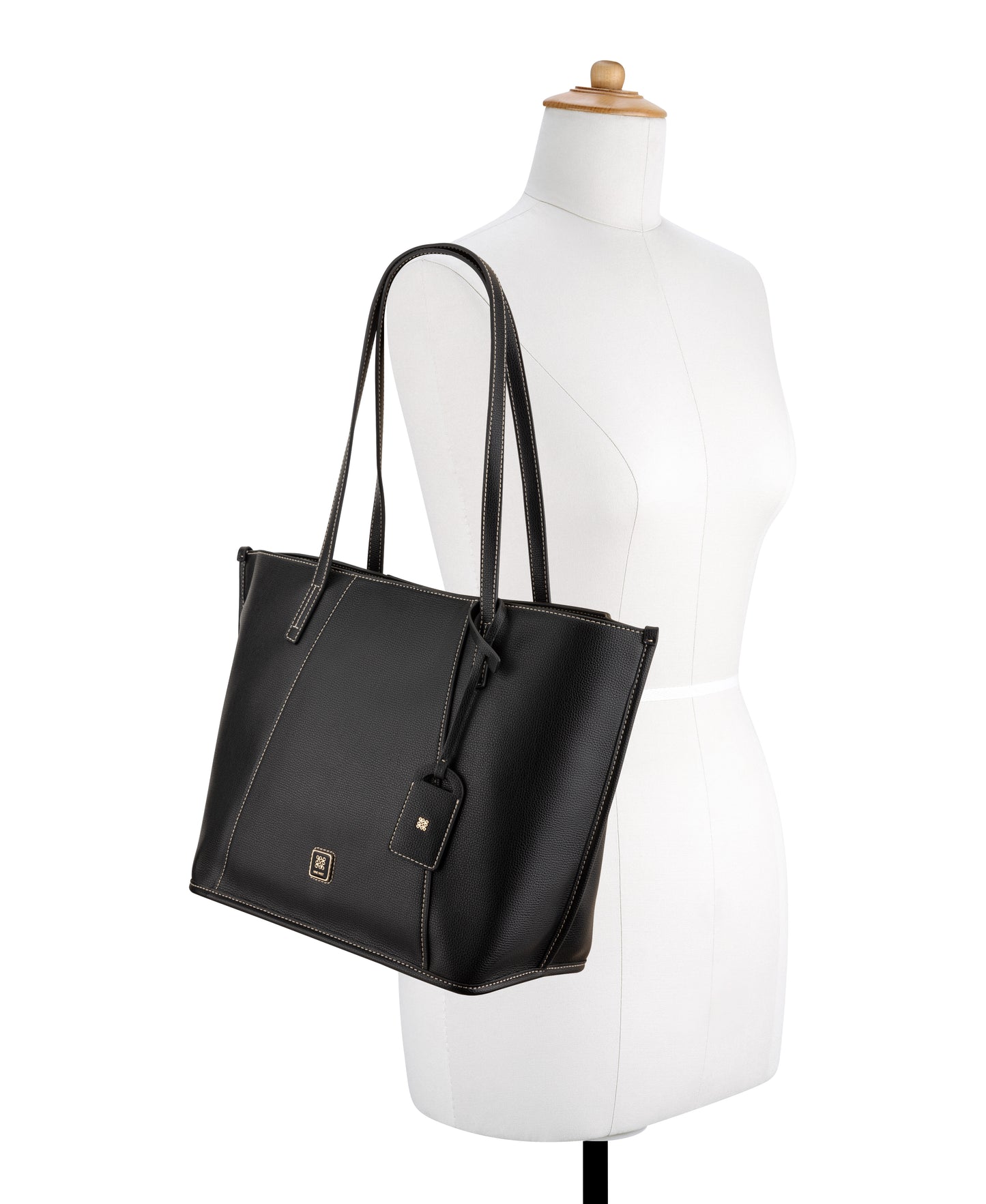 Cartera Nine West Quincie 3 Comp Tote-Black