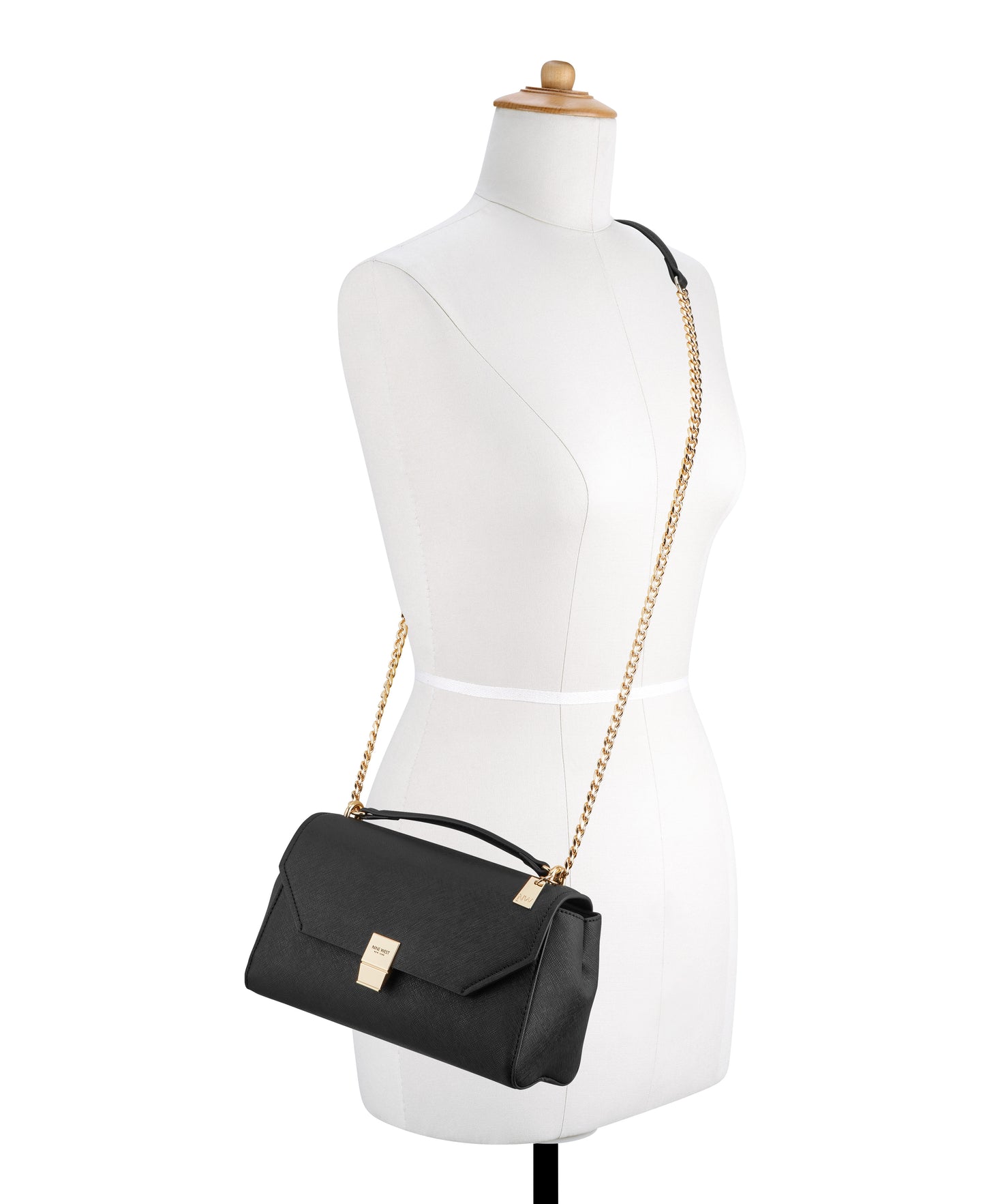 Cartera Nine West Zenia Convertible Xbody Flap-Black