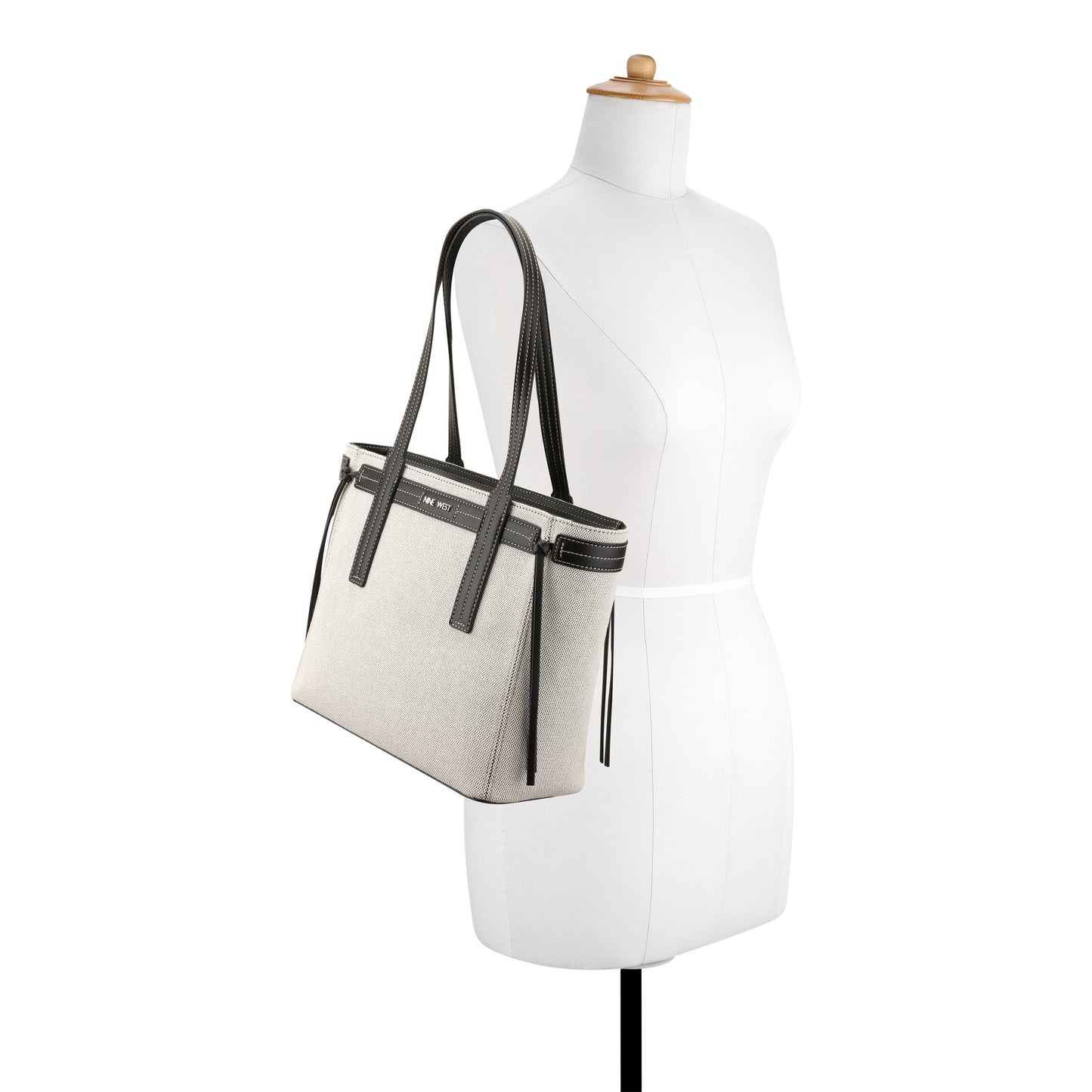 Cartera Tote Hendrick Negro/Blanco