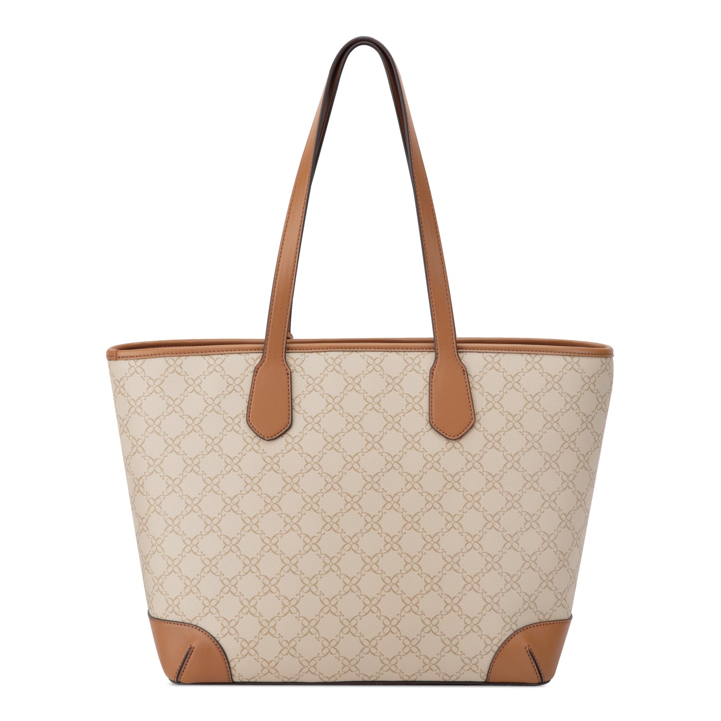 Cartera Tote Kylene Crema/Chocolate