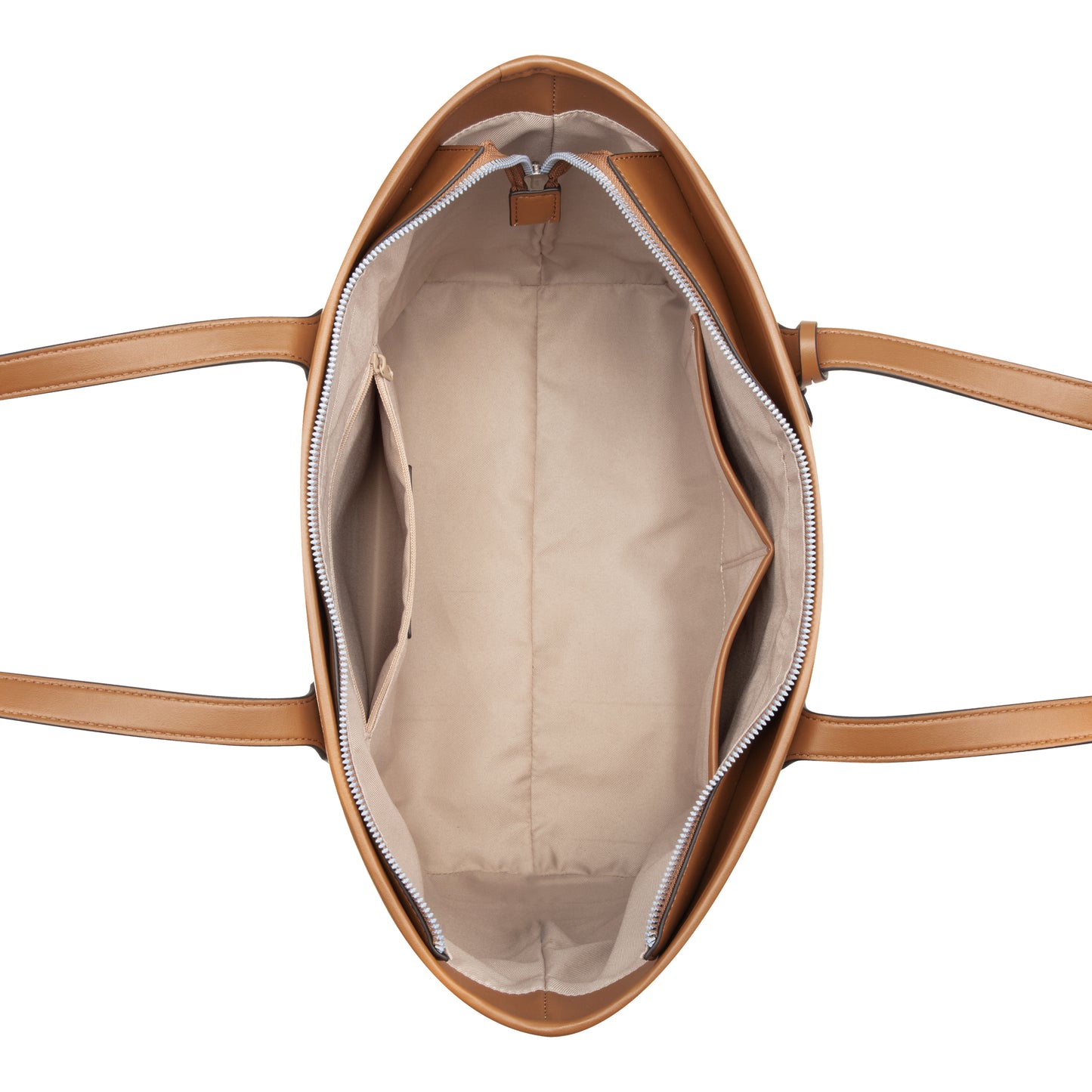 Cartera Tote Kylene Crema/Chocolate