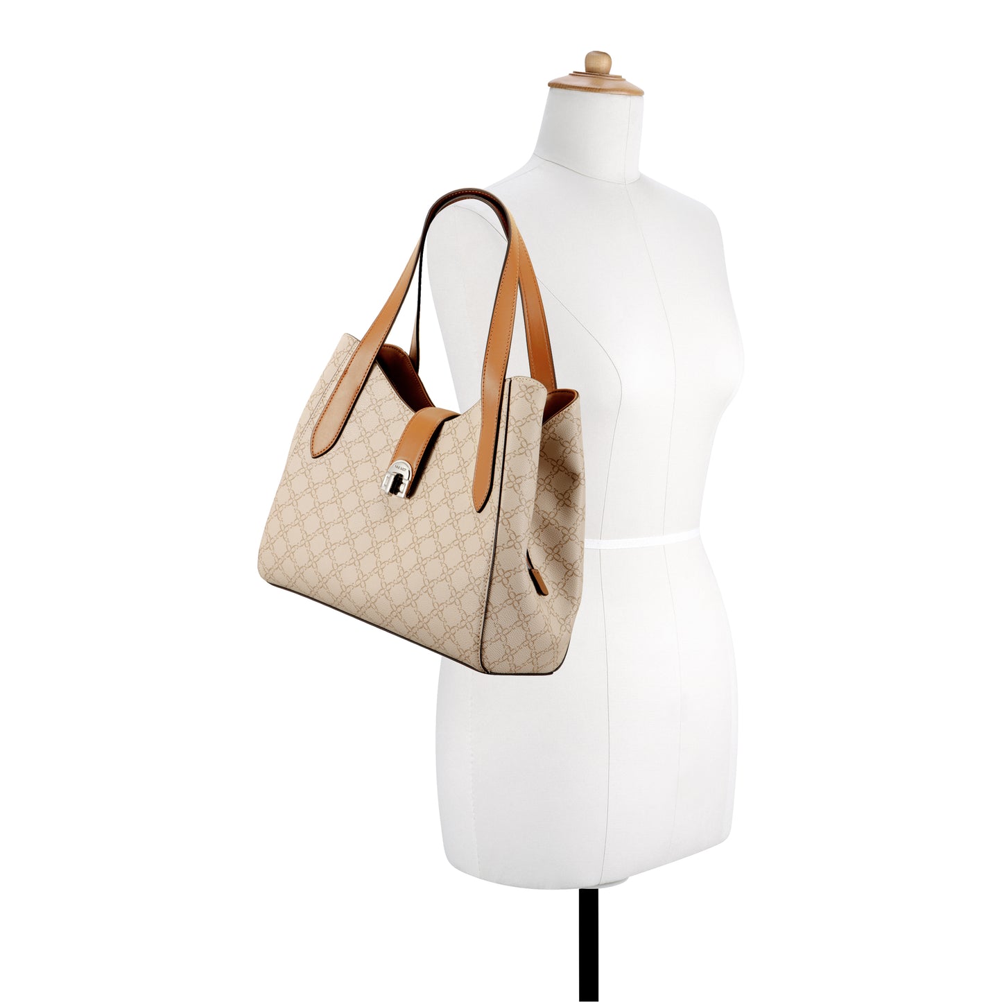 Cartera Carryall Gelina Crema/Caqui