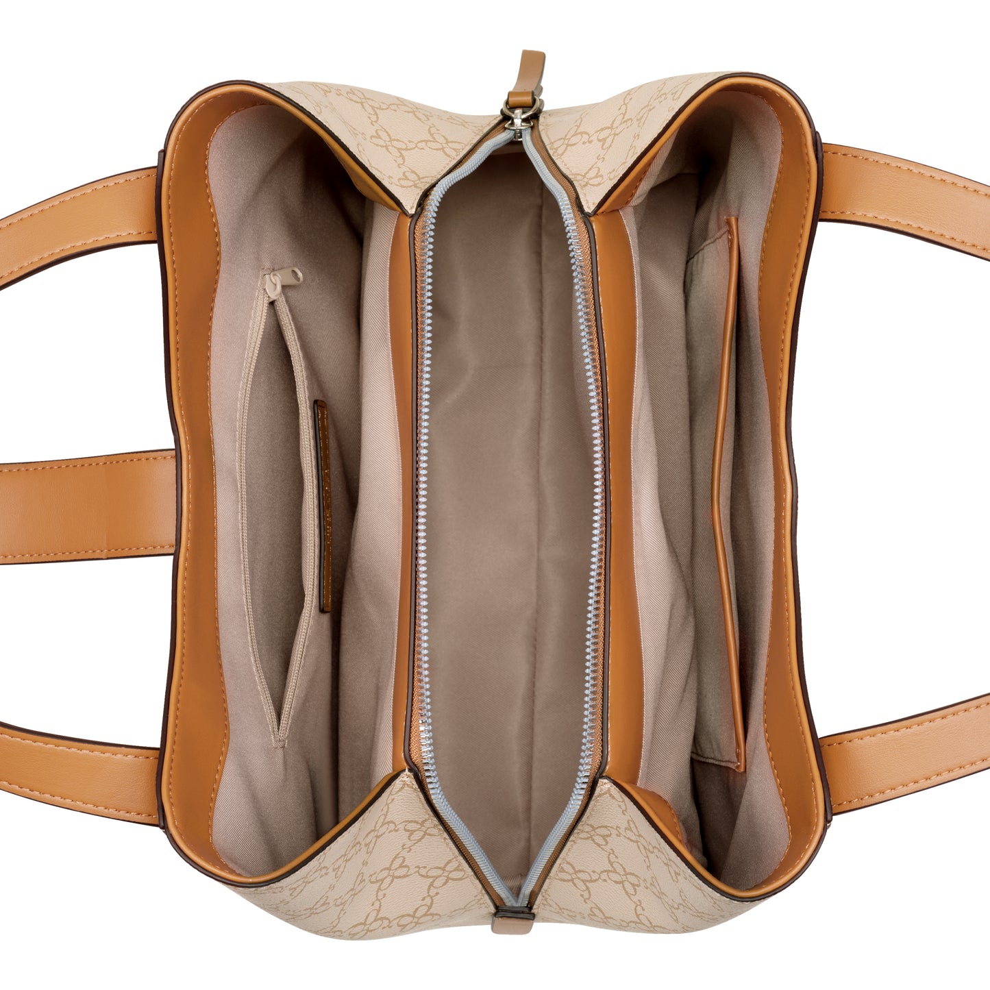 Cartera Carryall Gelina Crema/Caqui