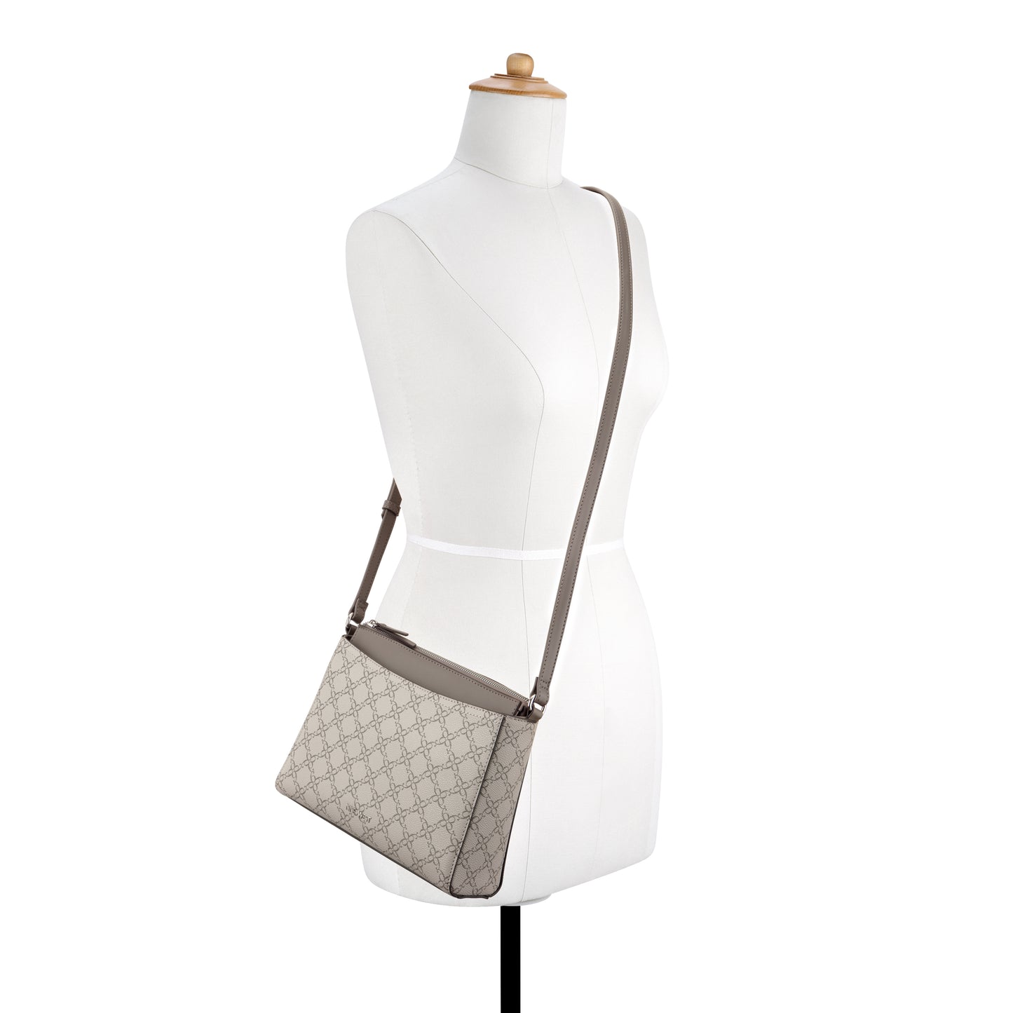 Cartera  Crossbody Bowie Gris