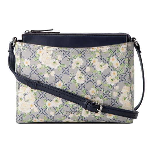 Cartera Crossbody Bowie Navy Floral