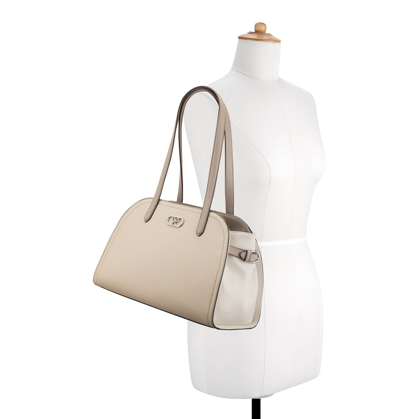Cartera Satchel Danika Crema