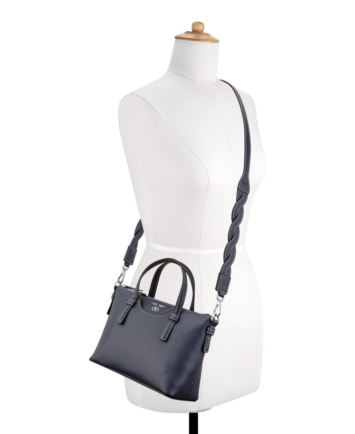 Cartera Nine West Small Satchel Eulalia True Navy