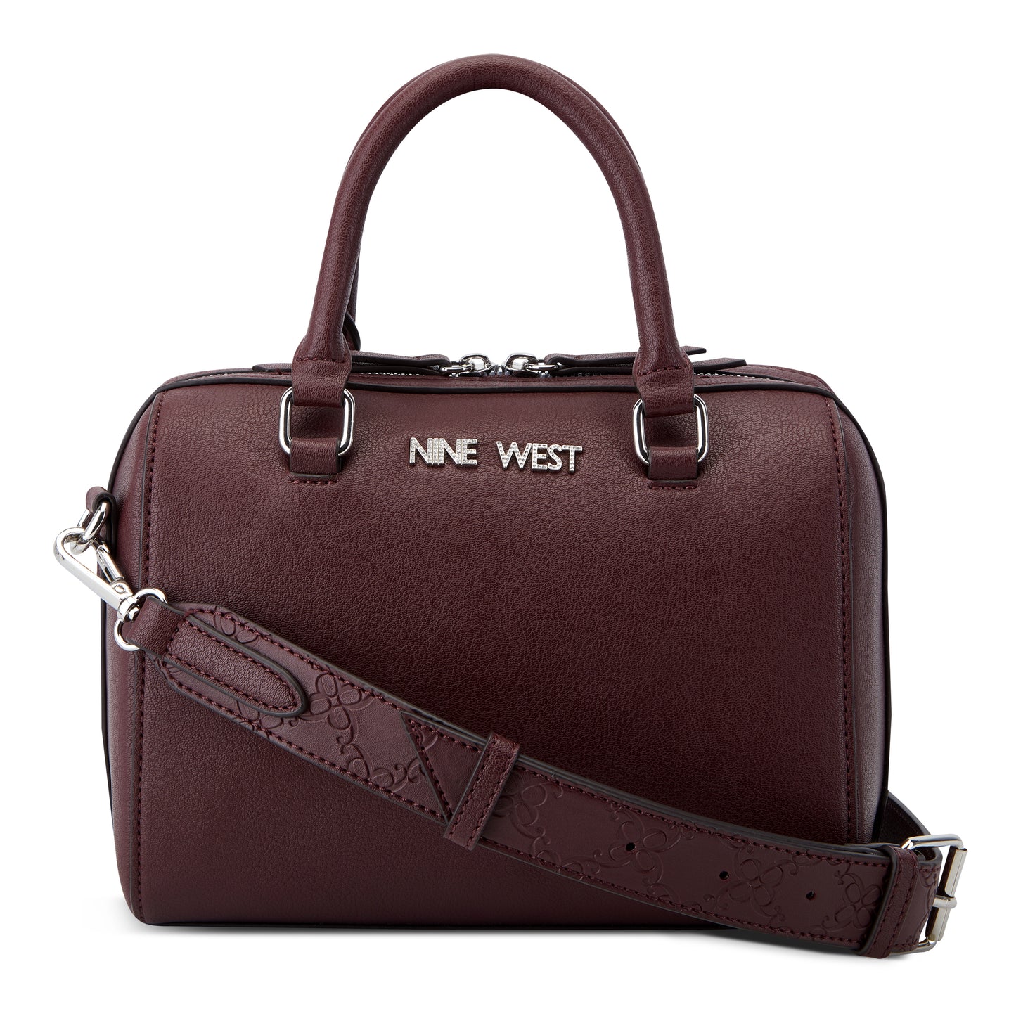 Cartera Barrel Satchel Cheerful Rojo Vino