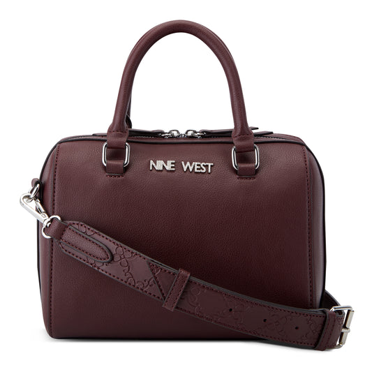 Cartera Barrel Satchel Cheerful Rojo Vino