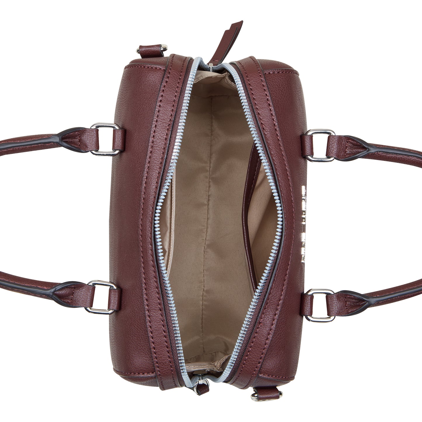 Cartera Barrel Satchel Cheerful Rojo Vino