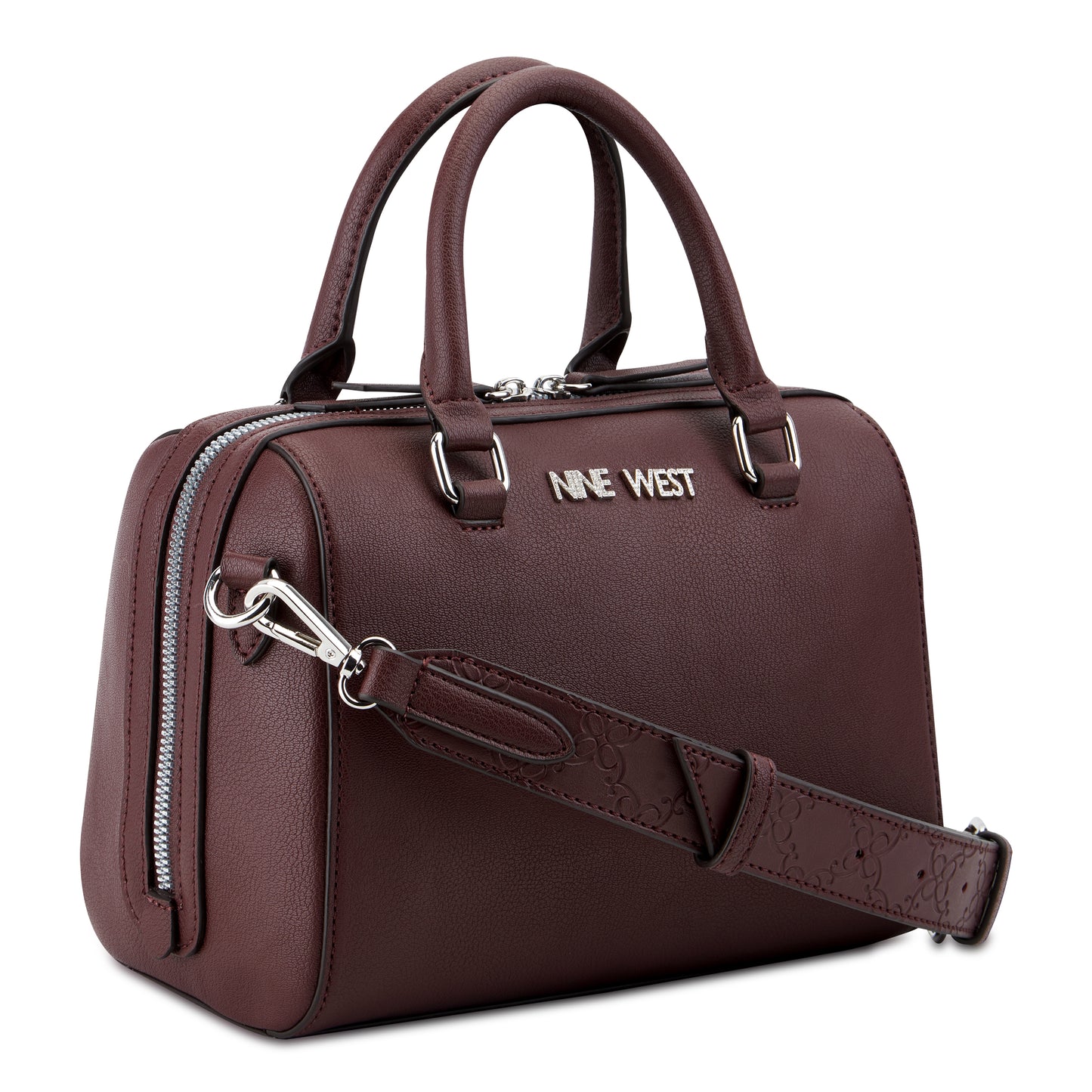 Cartera Barrel Satchel Cheerful Rojo Vino