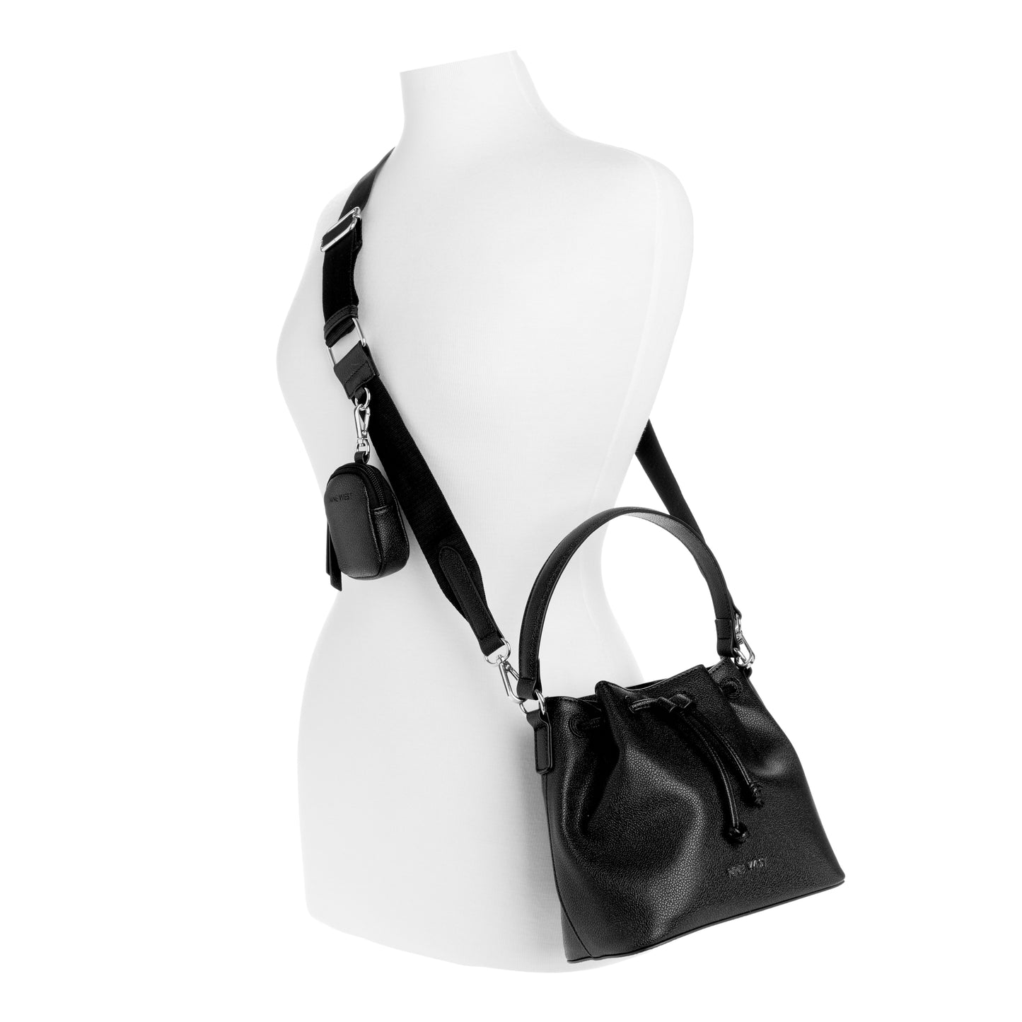 Cartera Bucket Peaches Negro