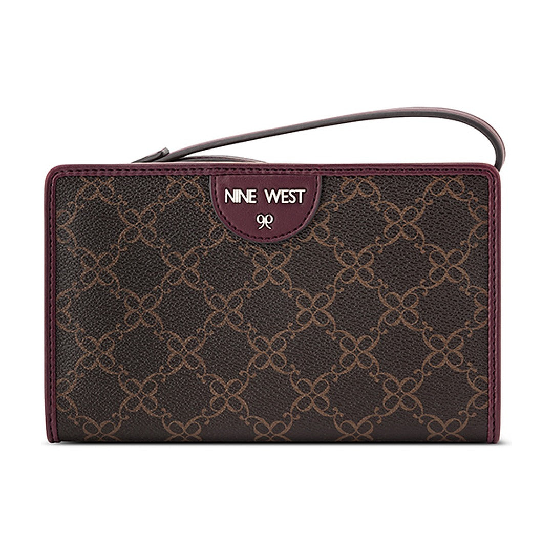 Billetera Nine West SLG Phone Wristlet Orin Brown/Boysenberry