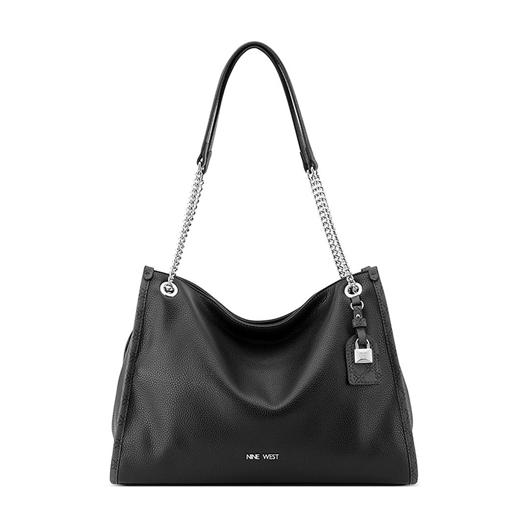 Cartera Nine West Shoulder Satchel Lioren Black