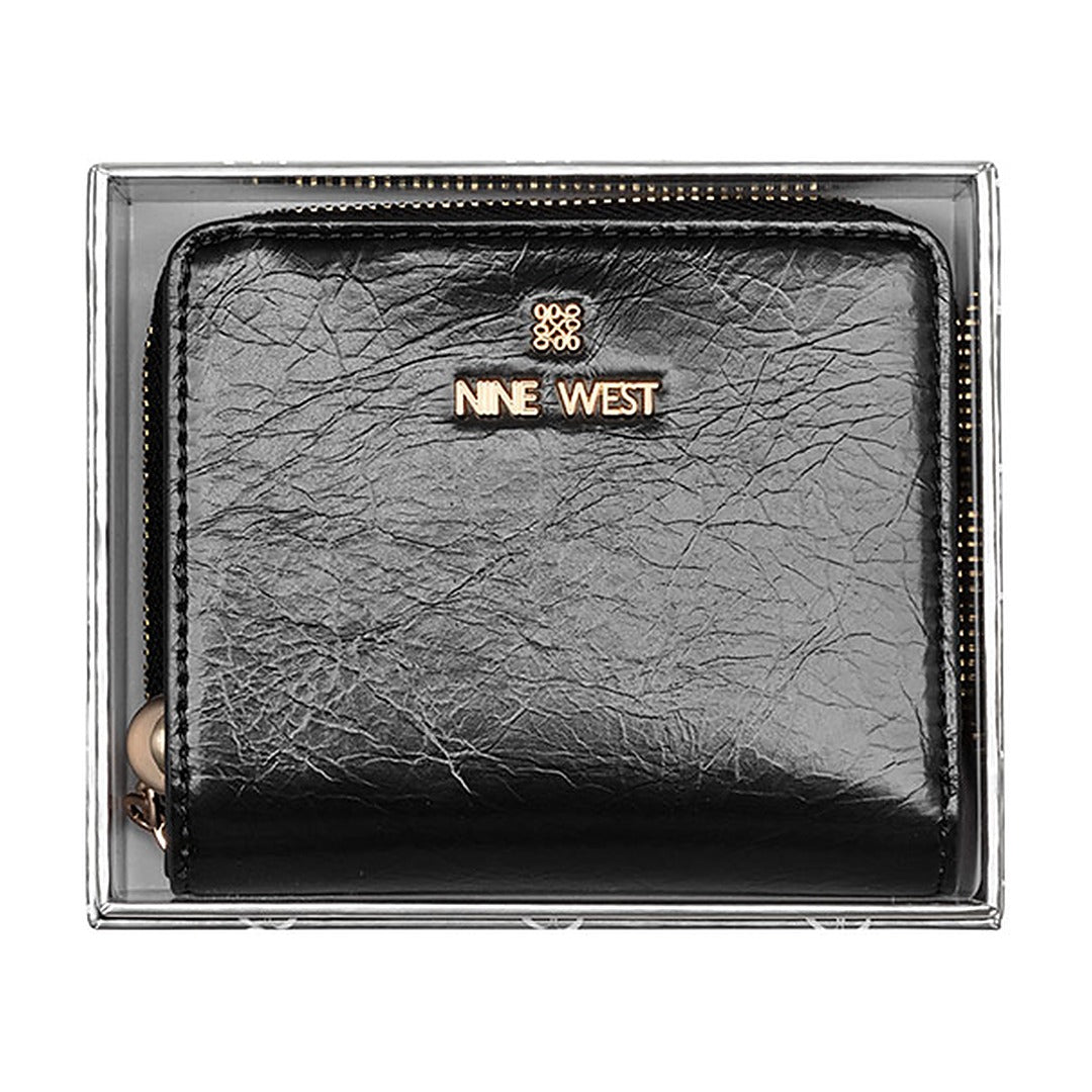 Billetera Nine West SLG Boxed Small Zip Around Marissa Black