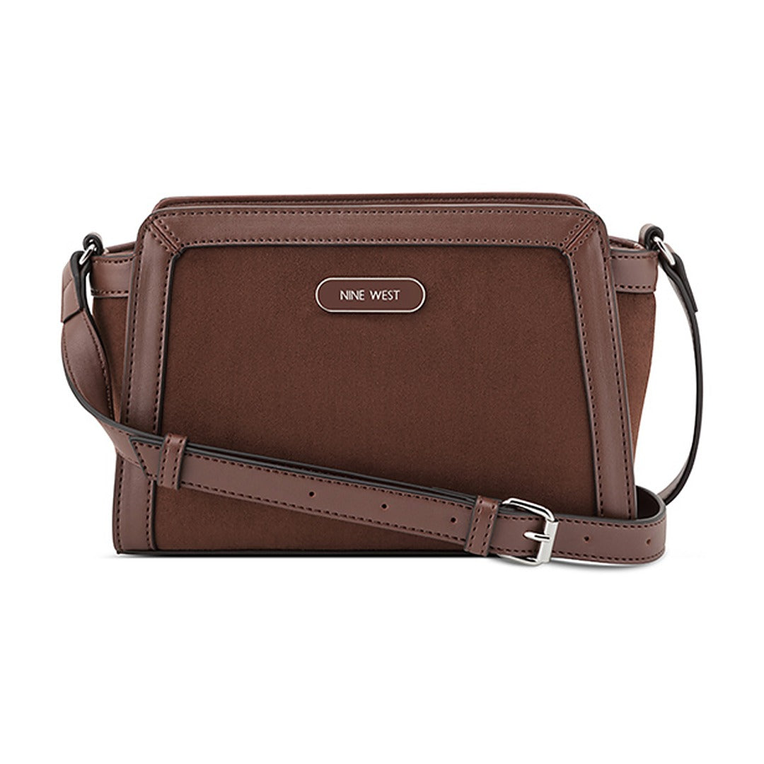Cartera Nine West Crossbody Aziel Mahogany