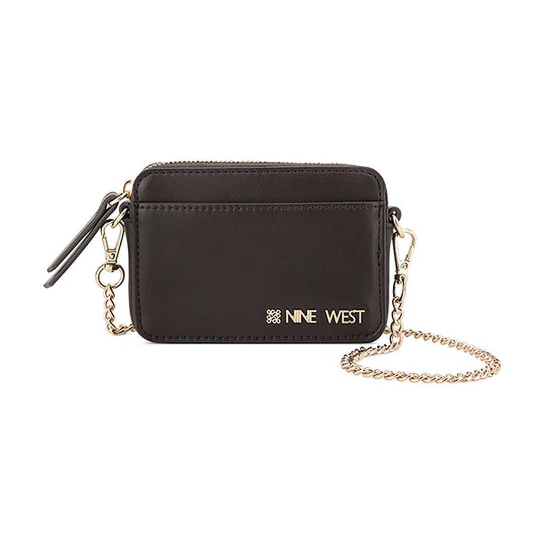Billetera Nine West SLG Card Case Crossbody Daciana Espresso