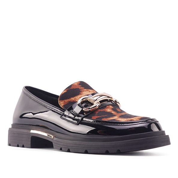 Tacón Poplen2 Negro/Leopard