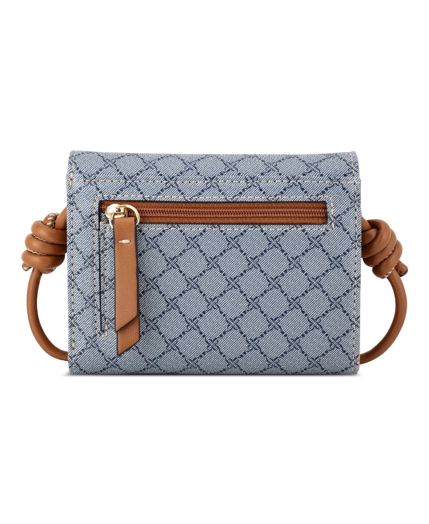 Cartera Nine West Talley Slg Small Trifold-Chambray Logo/Brandy