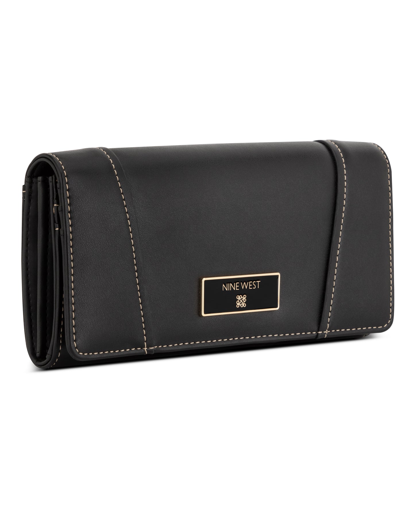 Cartera Nine West Fleura Slg Phone Clutch Wallet-Black