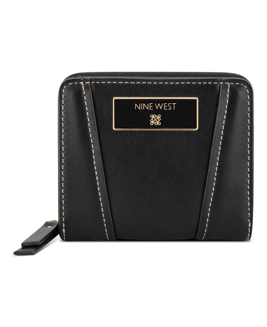 Cartera Nine West Fleura Slg Small Zip Around-Black
