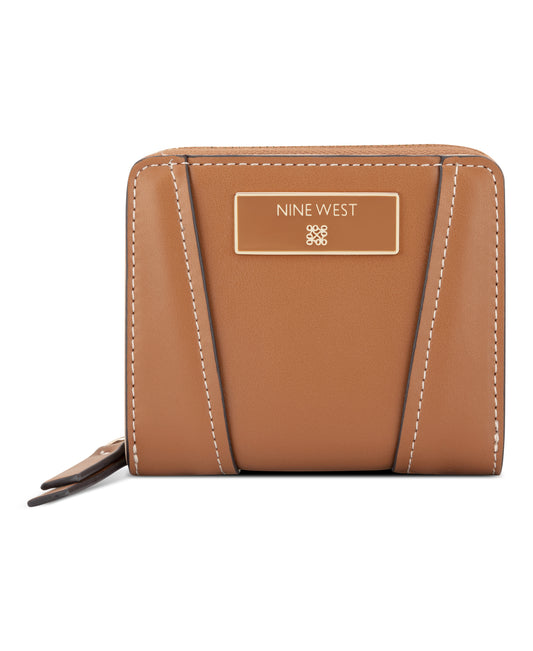 Cartera Nine West Fleura Slg Small Zip Around-Brandy