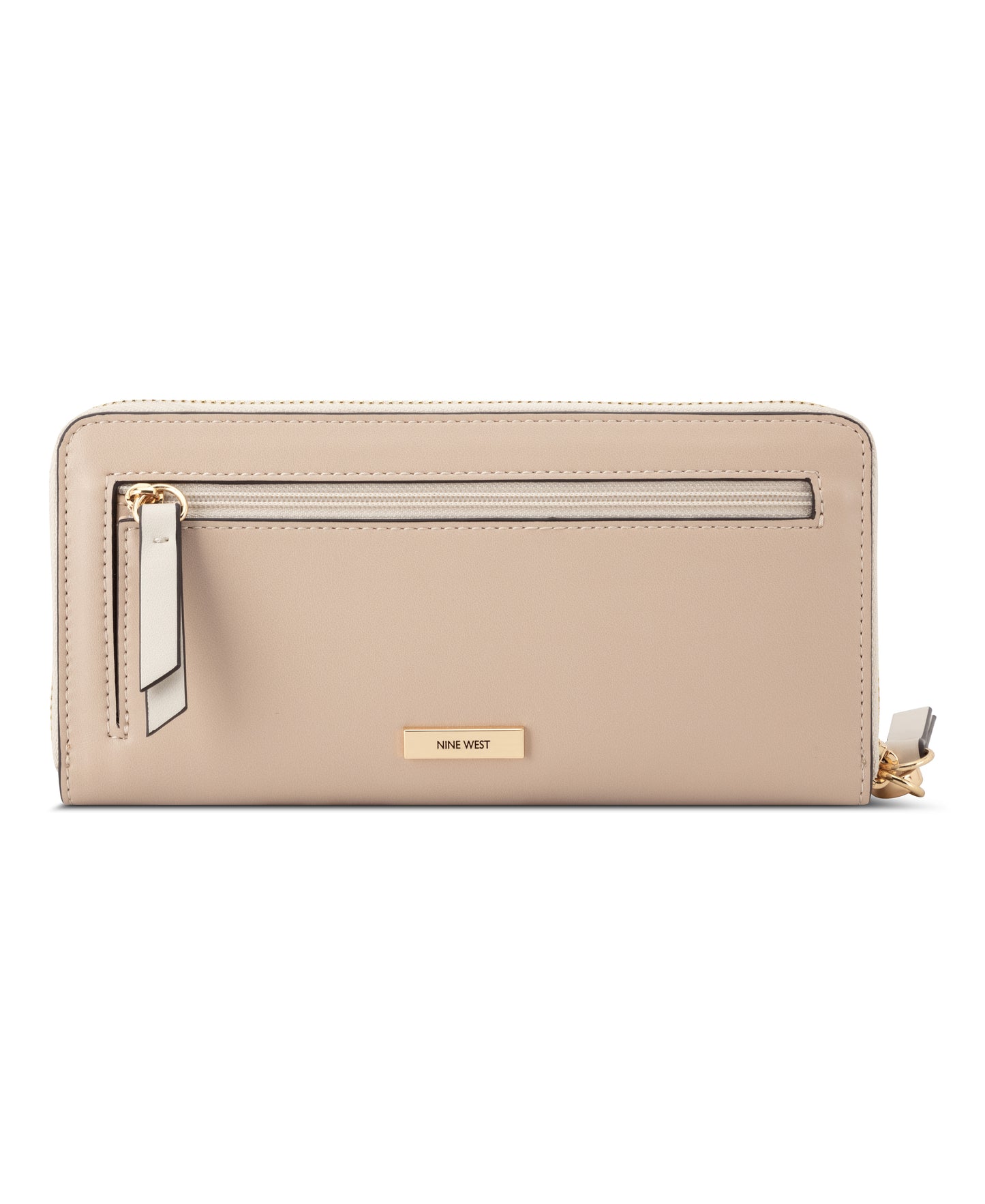 Cartera Nine West Elowyn Slg Zip Arnd Wrstlt Wlt-Fawn/Milk