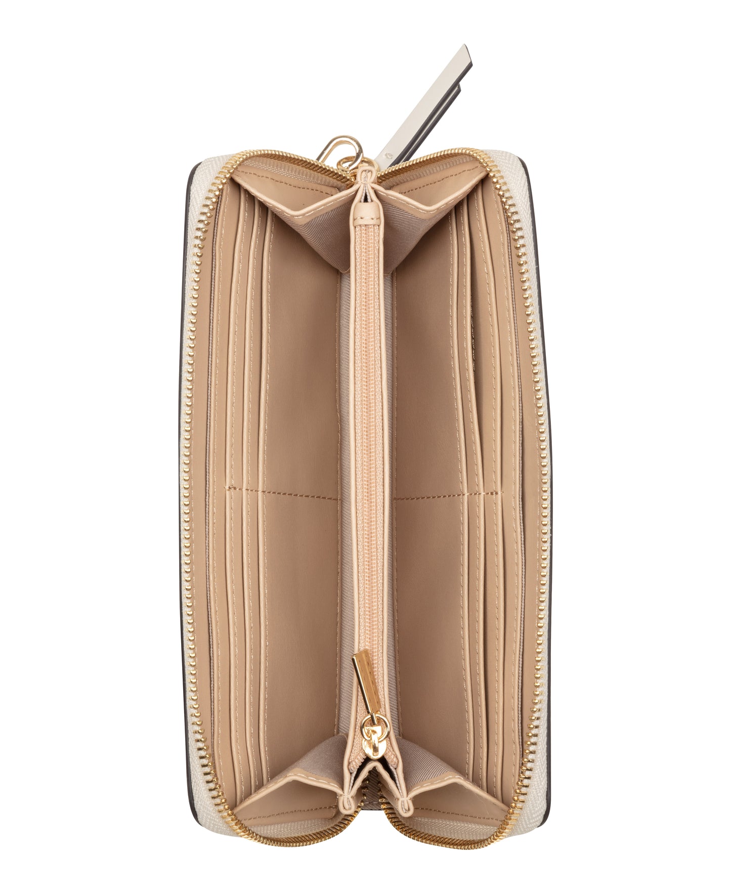 Cartera Nine West Elowyn Slg Zip Arnd Wrstlt Wlt-Fawn/Milk