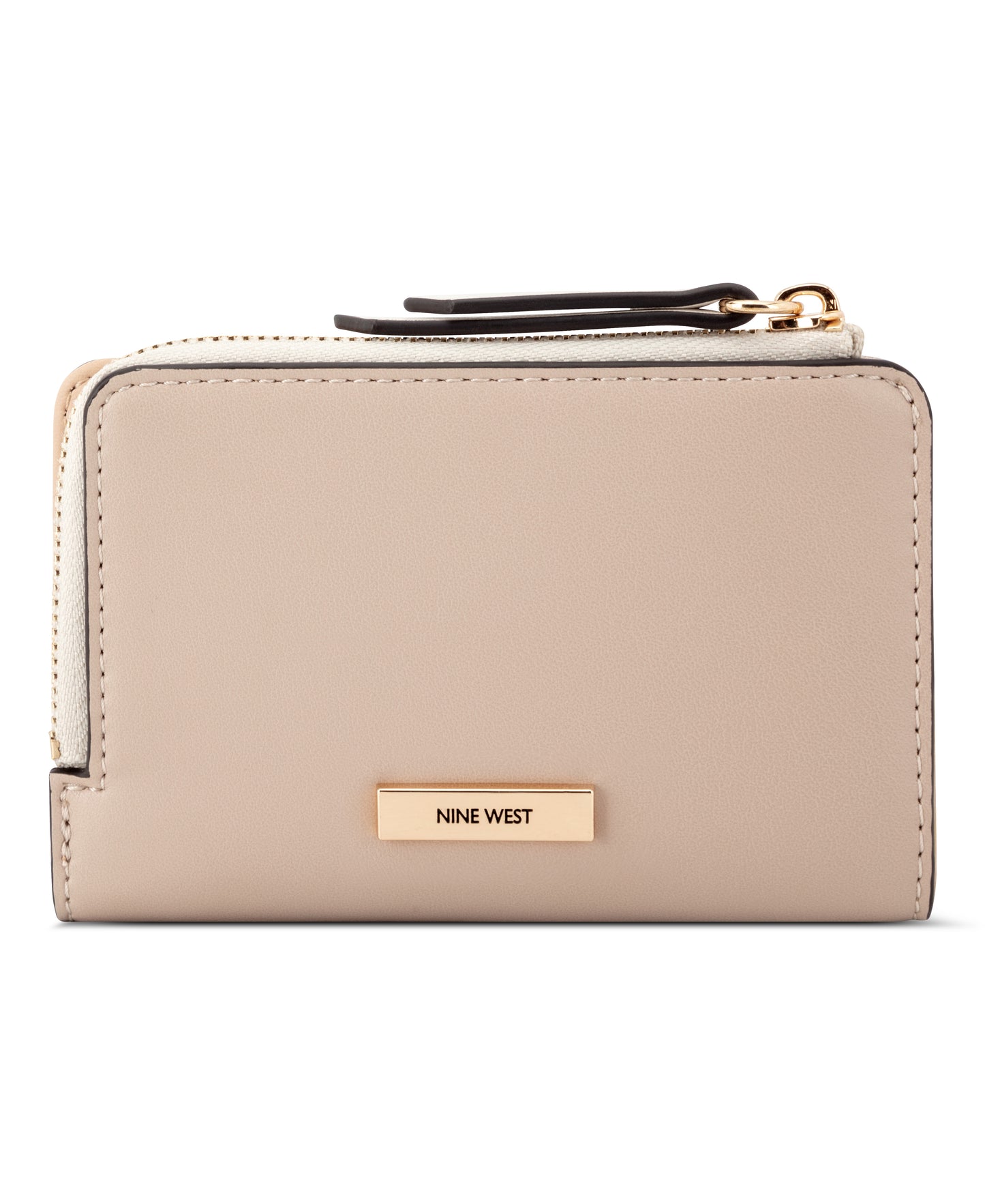 Cartera Nine West Elowyn Slg Zip Arnd Card Case-Fawn/Milk